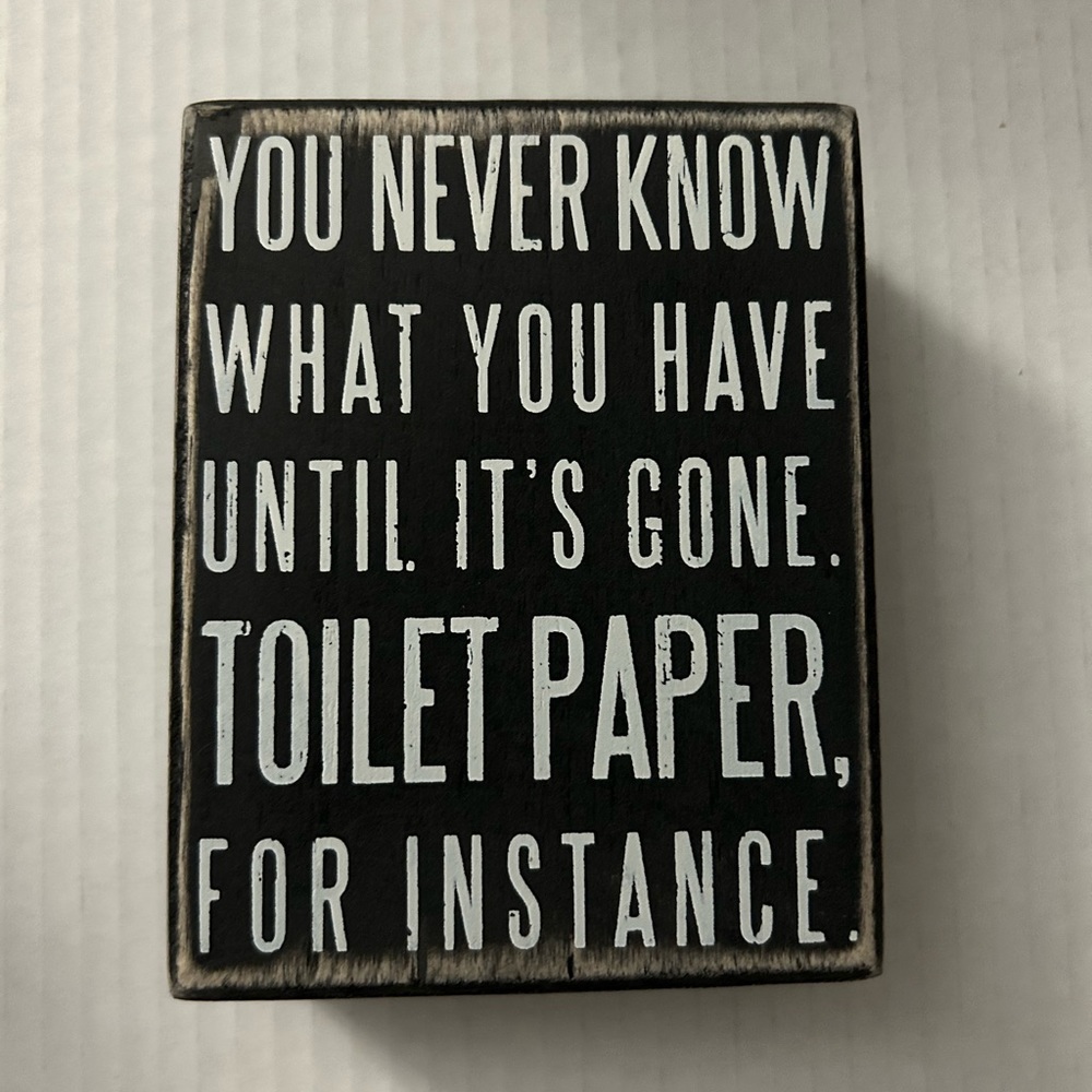 Bathroom Funny sign Wall Decor